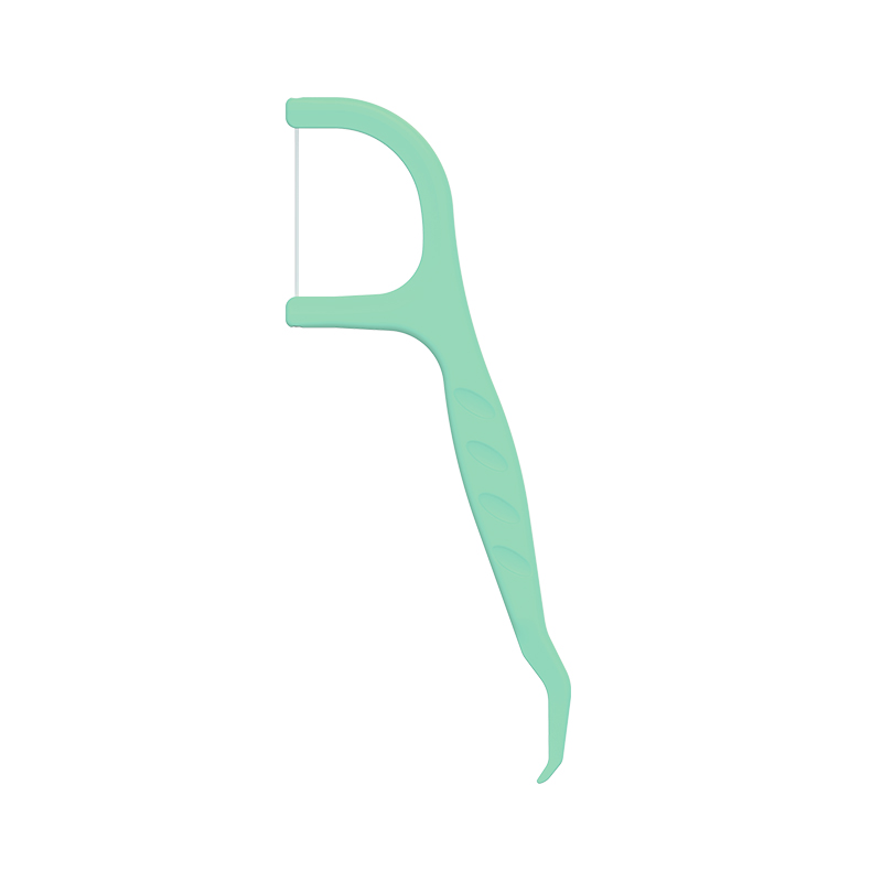 ISOはデンタルフロスが付いているHIPSミント風味のデンタルフロスピックプラスチックつまようじを承認しました