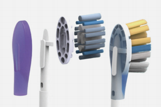 接着剤で完全にコーティングされたヘッド